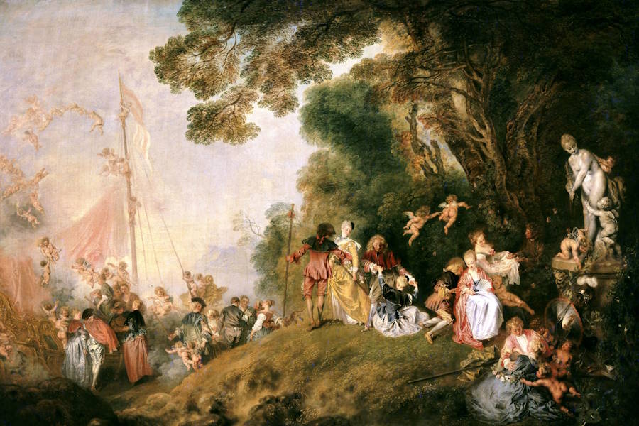 WATTEAU, Antoine (1717) | Peregrinação à ilha de Citera