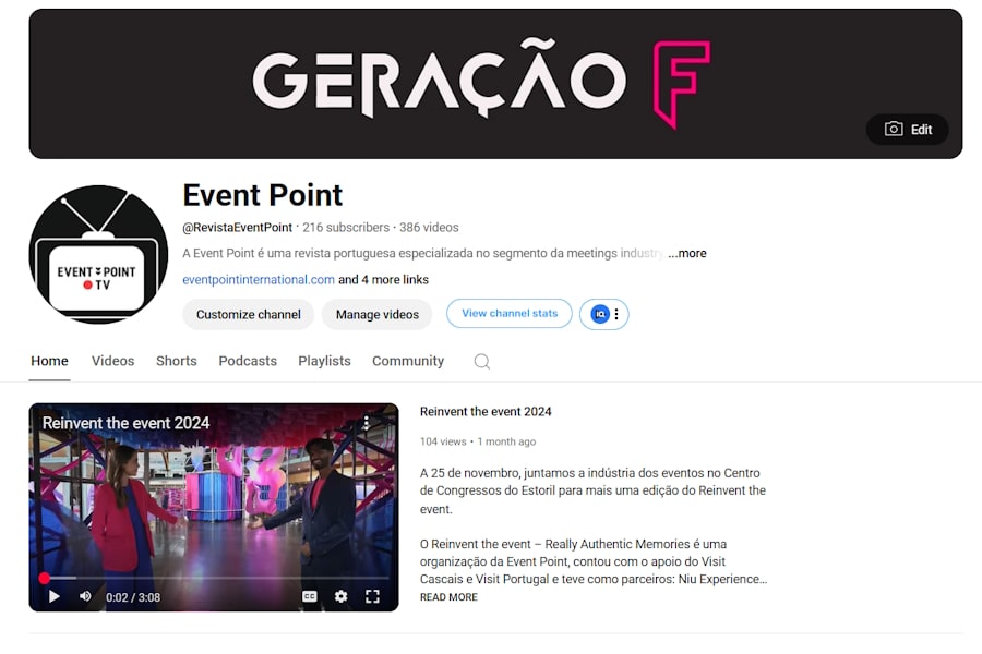 Saiba quais são os dez vídeos mais vistos no canal da Event Point no YouTube